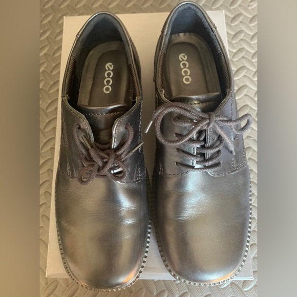 Ecco Junior Dublin Lace Shoes for Boys, Size 6.5, Black - EXCELLENT! - Picture 3 of 8